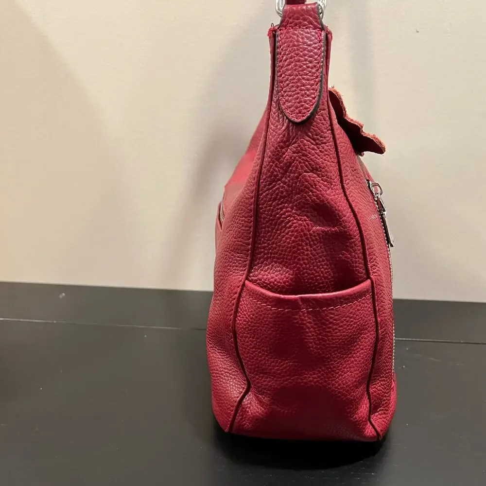 NWT Over Earth Leather Shoulder Hobo Bag Purse
